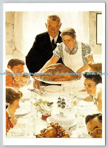D329477 Norman Rockwell. Freiheit von Wunsch 1943. Magna. 1993. Postkarte