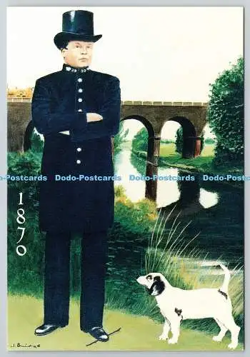 D329482 Essex Police 1840 1990. Mid Victorian Bobby von 1870 in der Nähe des Ch