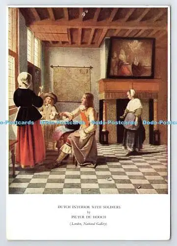 D334919 London. Nationalgalerie. Niederländisches Interieur mit Soldaten. The Medici Socie
