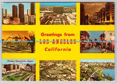 D326938 California. Liebe Grüße aus Los Angeles. Stadt der Engel. Curtlichfarbe.