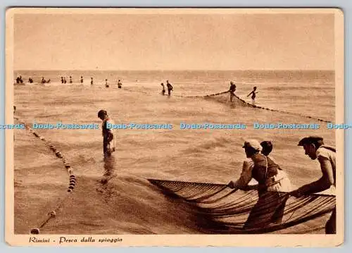 D332163 Rimini. Pesca Dalla Spiaggia. L Emiliana di A. Belicchi