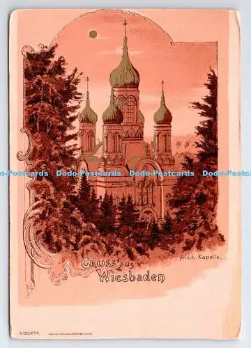 D334936 Gruss aus Wiesbaden. Griech. Kapelle