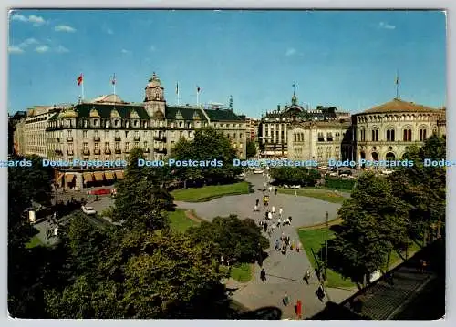 D332171 Oslo. Norwegen. Grand Hotel und das Parlament. Mexichrom. Mittet