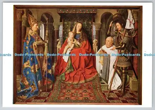 D326971 Brügge. Stad muzeum. Jan Van Eyck. De H. Magd met St. Donas St. Joris