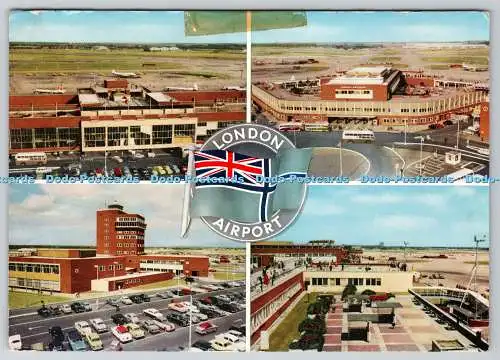 D332184 Flughafen London. Königinnengebäude. Dachgärten. A. V. Fry. Multi View