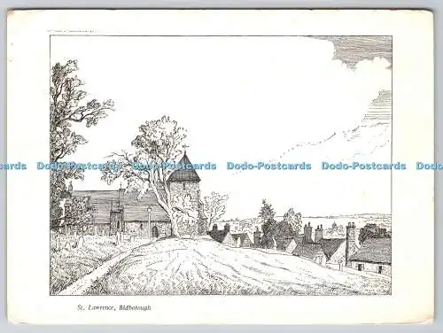 D332185 Bidborough. St. Laurentius. Postkarte