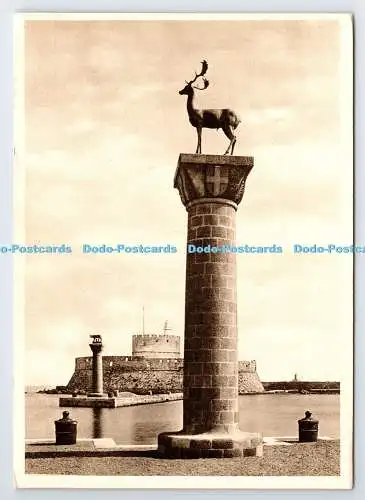 D334964 Rodi. L entrata al Porto fra la Lupa. Serie Quarta. Enrico Verdesi