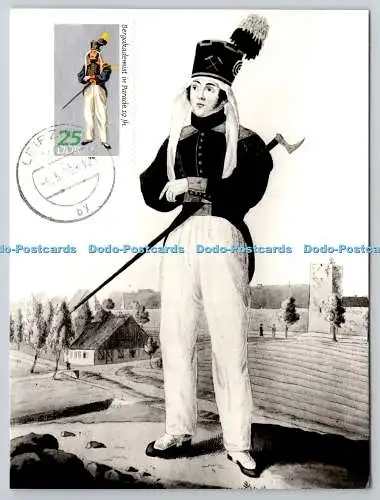 D329549 Wunderlich Gustav. Bergmann im Kostüm. Bergacademist. PM. Leipzig. 1978. V