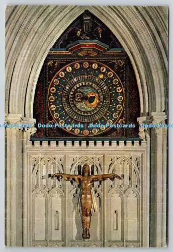 D329553 Somerset. Wells Cathedral. Die Uhr Ende 14. Jahrhundert. J. Arthur Dixon.