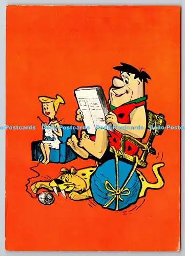 D329587 Fred Wilma and Pebbles Flinstone. Barney und Betty Rubble. Dino. Hanna B