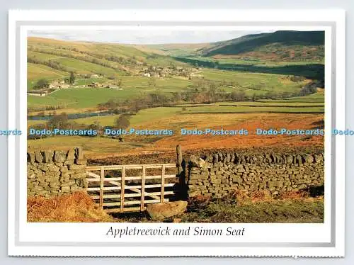D335023 Appletreewick und Simon Seat. The Yorkshire Dales. Richter. LC. 64