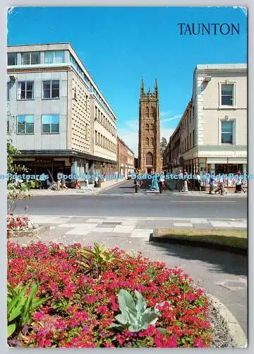 D329601 Taunton. Hammet Straße und Kirche St. Maria Magdalena. J. Salmon. Seve