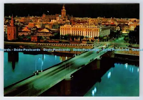 D335038 Sevilla. La Ciudad de Noche. Ro Foto. Otto Reuss