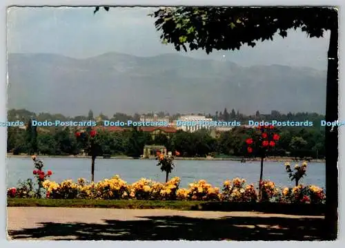 D327061 Geneve. Les Quais fleuris et le Palais des Nations. IRIS. Mexichrom. Ed