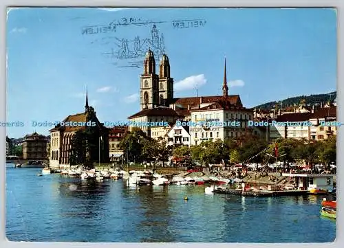 D327063 Zürich von der Quaibrucke aus. Rud. Suter. Oberrieden zch. RS