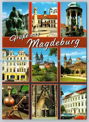 D329623 Grusse aus Magdeburg. Deutschland ist schon wir zeigen es. Schoning und