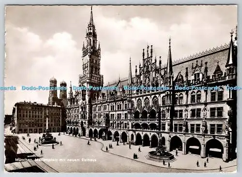 D332289 München. Marienplatz Mit Neuem Rathaus. A. Langauer