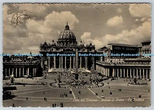 D332291 Citta del Vaticano. Piazza S. Pietro. La Basilica. Stab Grafico Cesare C