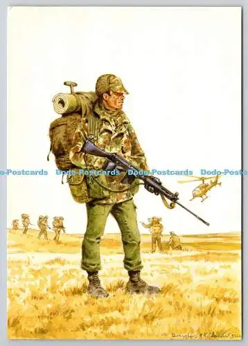 D329646 Falklandinseln 1984. Privates 1st Batallion Royal Scots Field Service Marching