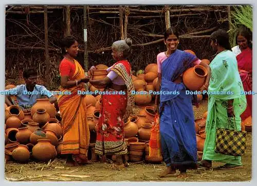 D327098 Szenen aus Südindien. Sven Ulsa. Freude Postkarten. Tamil Nadu. PM Thanjavu