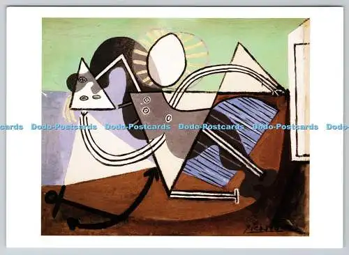 D327101 Pablo Picasso. Nackte Frau liegt in der Sonne am Strand. Antonia Reeve.