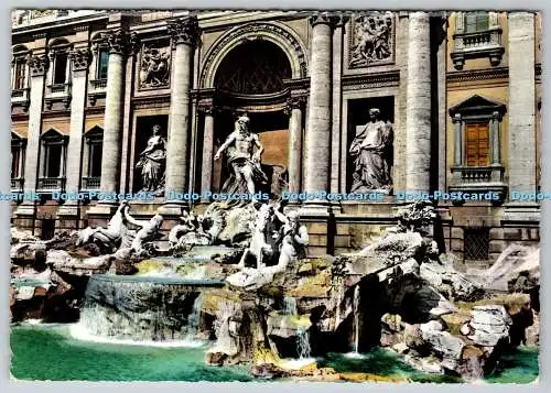 D332335 Roma. Brunnen von Trevi. Detail. Stab Grafico Cesare Capello