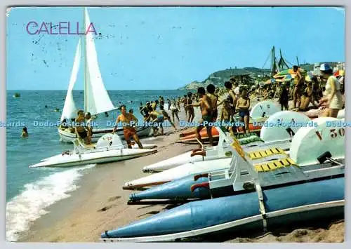 D327139 Calella. Barcelona. Espana. Detail des Strandes. J. Planchart. 1984