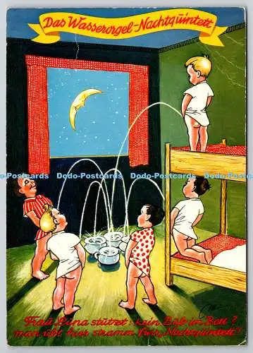 D329694 Das Wasserorgel Nachtquintett. Frau Lina stutzt Kein Buss im Bett. Man u