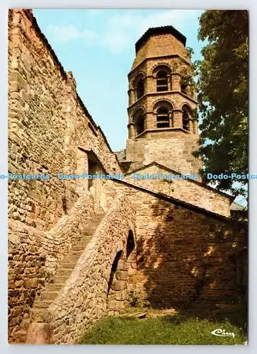 D335133 Lavaudieu. Die Loire. Abbaye de Lavaudieu. Cim