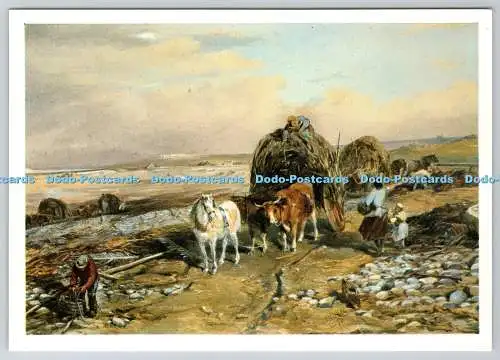D327162 Verschiedene Sammler an der Küste von Guernsey. Aquarell von Paul Jacob Naft