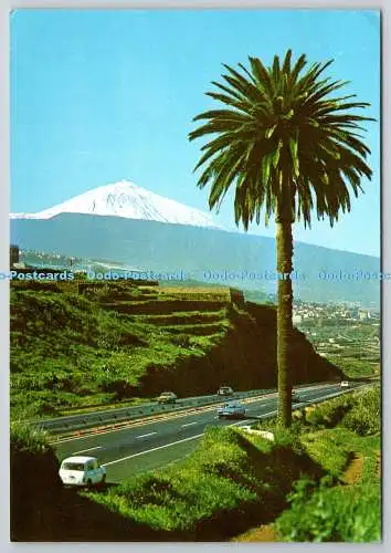 D329716 Teneriffa. Puerto de La Cruz. Vista con Teide. Nr. 90. Ediciones Anibarro