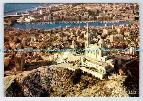 D335144 Marseille. Vue Aerienne de Notre Dame de la Garde et des Ports. G. Gandi