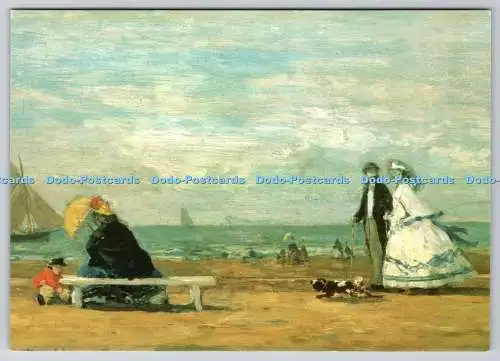 D327165 Eugene Louis Boudin. Der Strand von Trouville. Die Phillips-Kollektion. Wa