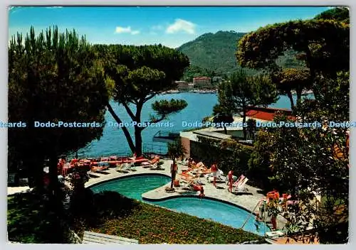 D332409 Margherita. Ligure. Golfo Tigullio. Blick vom Schwimmbad von Imper