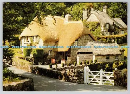 D327203 Devon Cottages. Buckland im Moor. Dartmoor Nationalpark. Judges Ltd