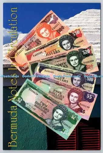 D329769 Bermuda-Scheine im Umlauf. Dollarscheine. Postkarte
