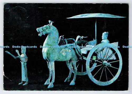 D335195 Die chinesische Ausstellung. Bronzemodell eines Streitwagens Wu Wei Kansu