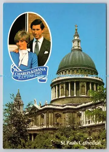 D329777 St. Pauls Cathedral. Charles und Diana 29. Juli 1981. Hochzeit des Prinzen