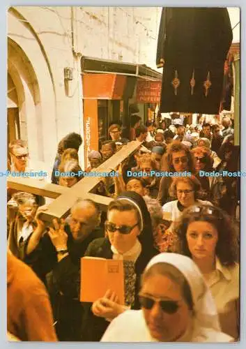D329779 Jerusalem. Via Dolorosa. Sternenkarten. N. 1071. Postkarte