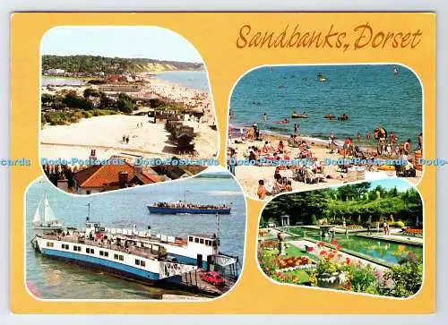 D335216 Sandbänke. Dorset. John Hinde. PM. Bournemouth. Poole. 1990. Multi View