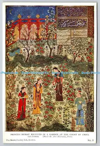 D329795 Paris. Musee des Arts Decoratifs. Prinzessin Humay in einem Garten in
