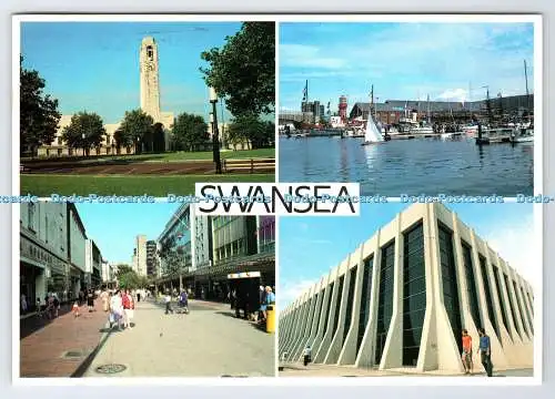 D335219 Swansea. The Guildhall. Mastercards. Die Gower-Serie. 1984. Multi View