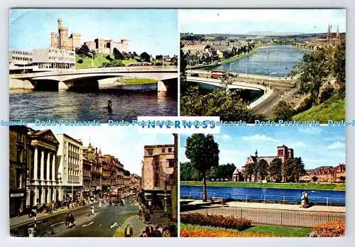 D335224 Inverness. Das Schloss und die Ness Bridge. J. Arthur Dixon. Multi View