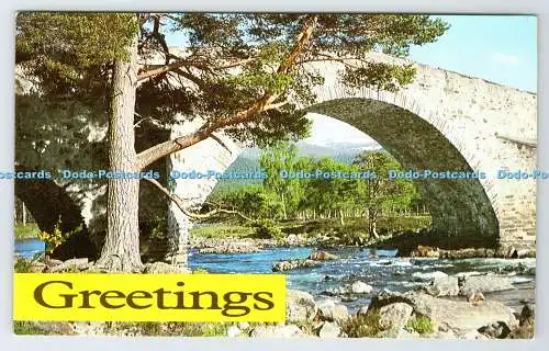 D335240 Grüße. Jesus The God Man Bridge. Postkarte