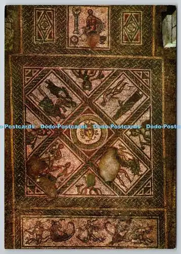 D329829 Isle of Wight. Brading. Römische Villa. Mosaikpflaster aus dem 3. Jahrhundert. DRG. J