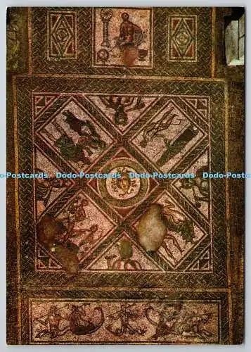 D329830 Isle of Wight. Brading. Römische Villa. Mosaikpflaster aus dem 3. Jahrhundert. DRG. J
