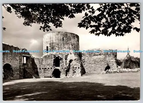 D332491 Country Durham. Barnard Castle. Innenstation und Rundturm von Süden. M
