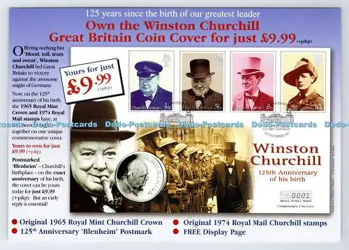 D335253 Besitze The Winson Churchill. Großbritannien Münzbrief