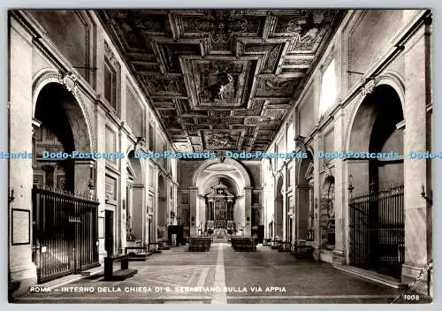 D332493 Roma. Interno Della Chiesa Di S. Sebastiano Sulla Via Appia. E. Richter.