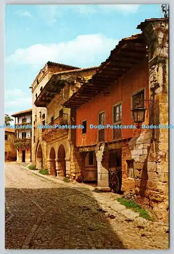 D329837 Santander. Santillana del Mar. Typische Straße. A. Bustamante Hurtado. Zu